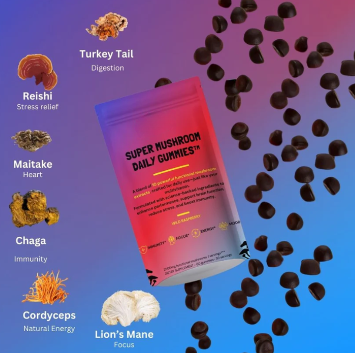 Super Mushroom Daily Gummies